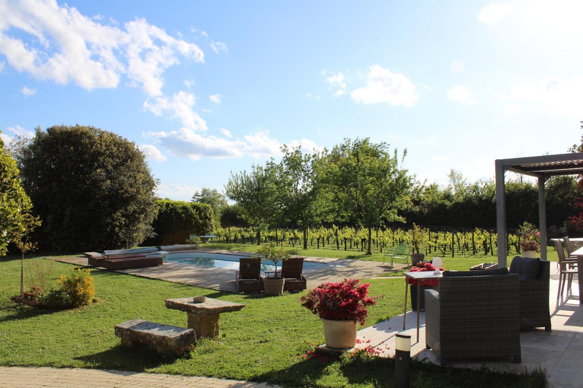 La Vigneraie De Laura Bed and Breakfast Sainte-Colombe  Buitenkant foto