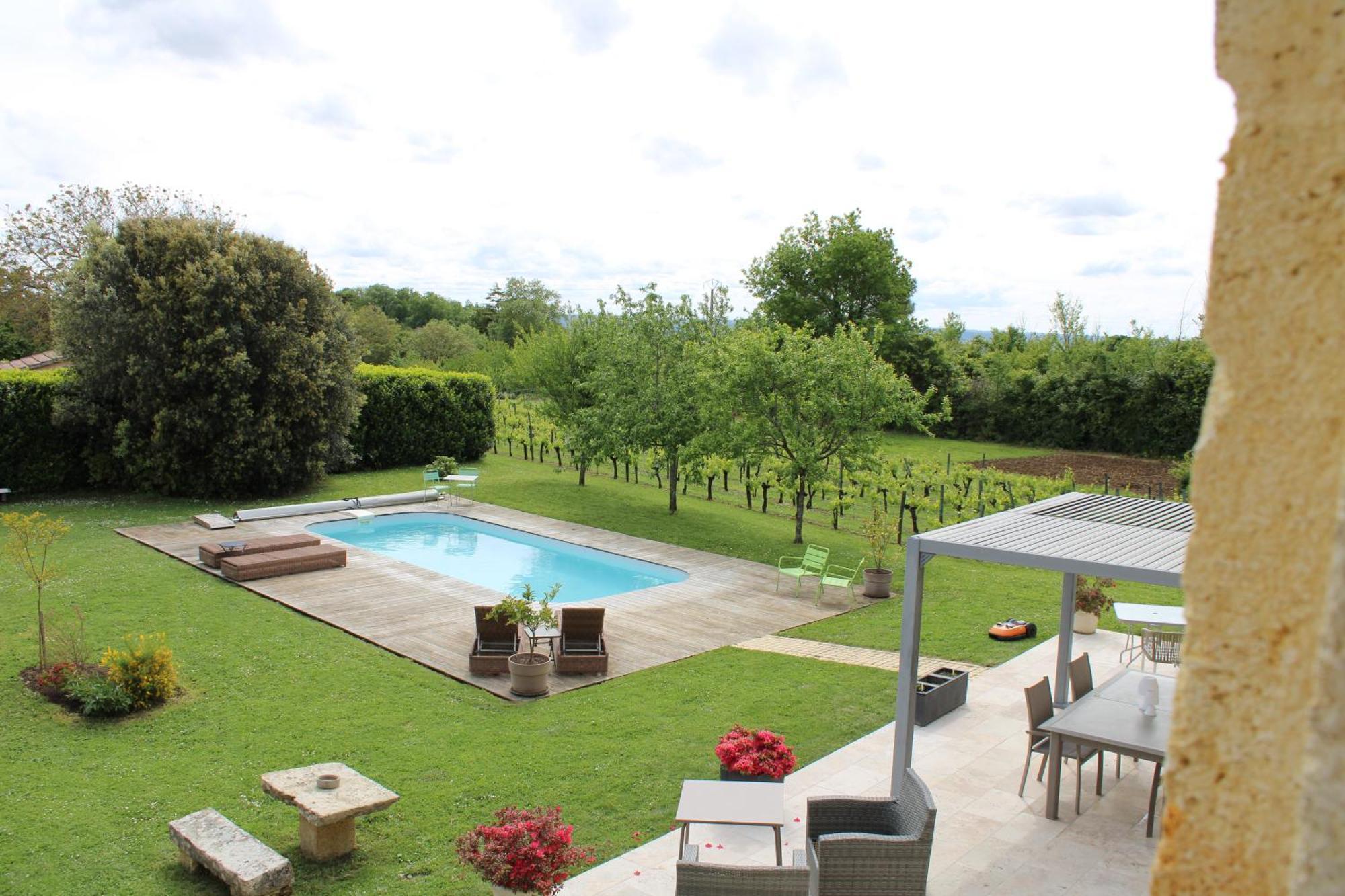 La Vigneraie De Laura Bed and Breakfast Sainte-Colombe  Buitenkant foto